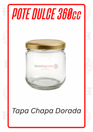 POTE DULCE 360cc Tapa Chapa - Imagen 4