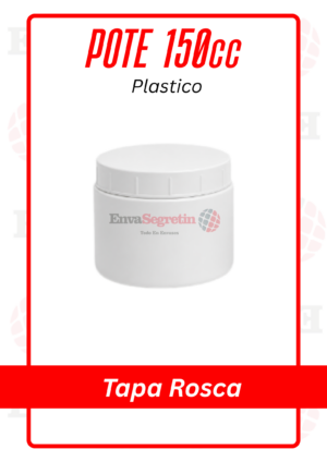 POTE PLASTICO 150cc TAPA ROSCA
