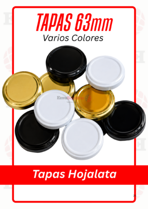 TAPAS HOJALATA METAL 63mm