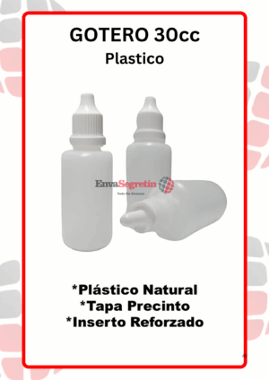 Gotero Plastico 30cc