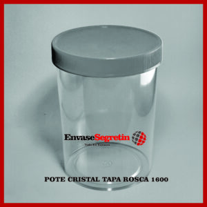Pote Cristal Tapa Rosca 1600cc