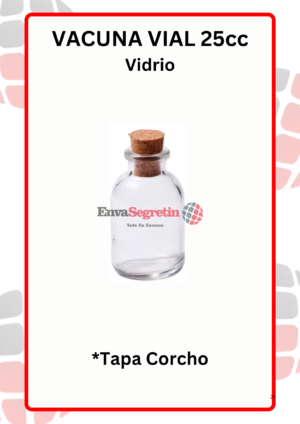 Vacuna Incoloro 25cc Con Corcho