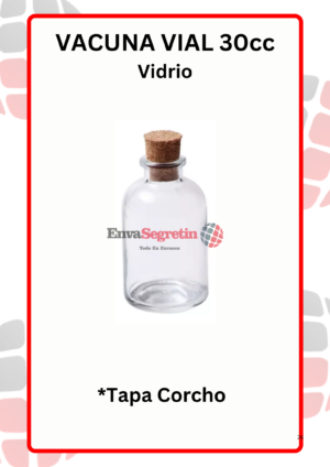 Vacuna Incoloro 30cc Con Corcho