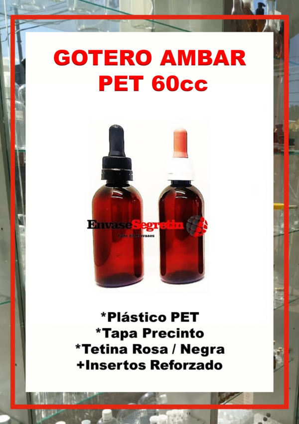 Gotero Pet Ambar 60cc