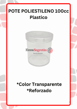 Pote Poliestileno 100cc