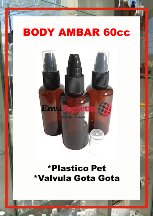 Body 60cc Ambar c/Valvula Gota a Gota