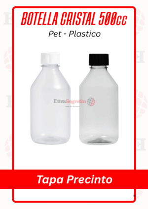BOTELLA PET CRISTAL 500cc