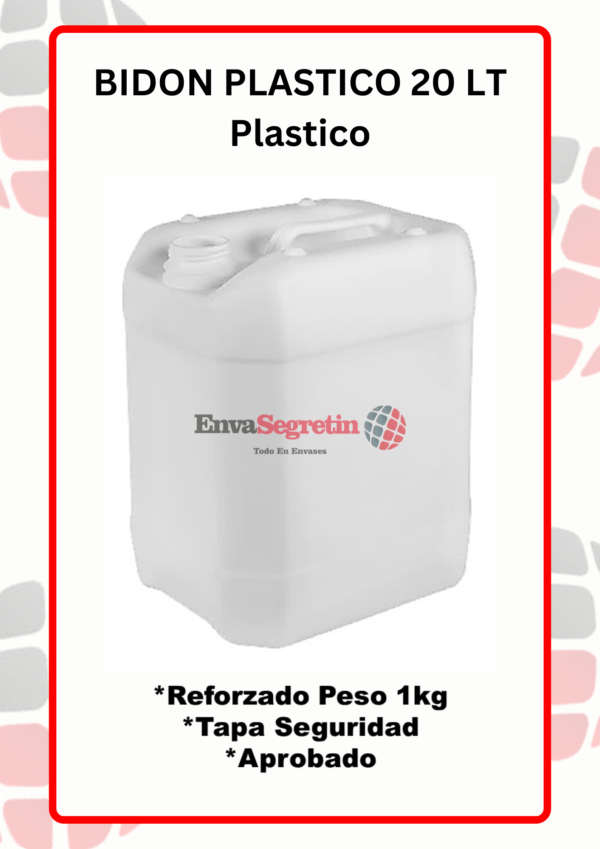 Bidon Natural 20 LT (Peso 1kg)
