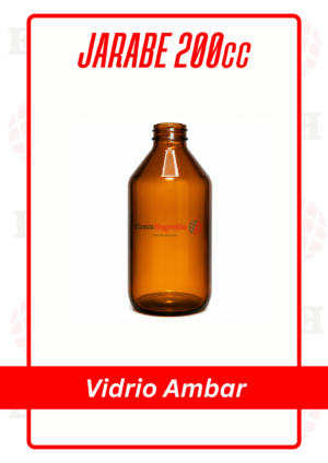 JARABE AMBAR VIDRIO 200cc CON TAPA