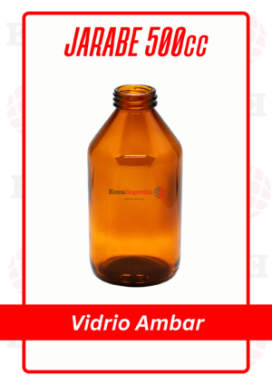 JARABE AMBAR VIDRIO 500cc CON TAPA