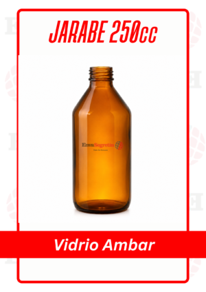JARABE AMBAR VIDRIO 250cc CON TAPA
