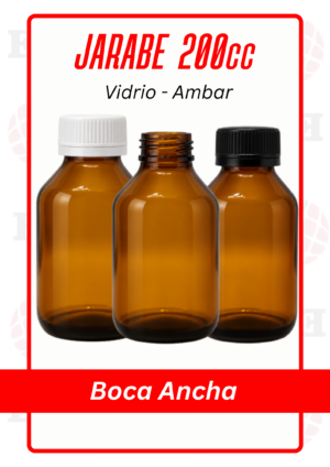 JARABE VIDRIO AMBAR 200cc