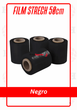 FILM STRECH 10cm NEGRO