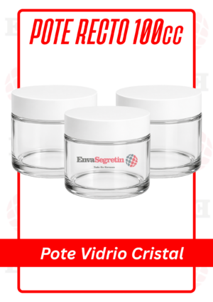 POTE RECTO VIDRIO CRISTAL 100cc