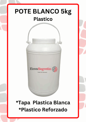 Pote Plastico Tapa Rosca 5kg