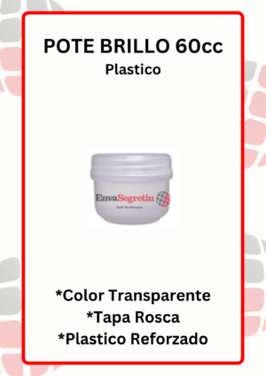 Pote Brillo Transparente 60cc