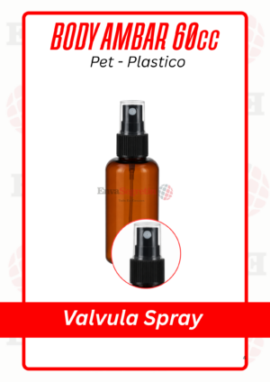 BODY PET AMBAR 60cc VALVULA SPRAY