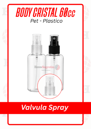 BODY PET CRISTAL 60cc VALVULA SPRAY